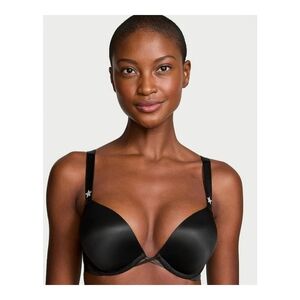 NWOT Very Sexy Black Bombshell Add 2 Cups Star Shine Push Up Bra 34B, 38DDD Avai